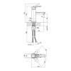 Змішувач для раковини Lidz Sofi 001F (k35) LDSOF001FCRM22006 Chrome