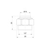 Наконечник Icma 1/2" для мідної труби 15 мм №90