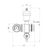 Зливна група Icma 1" з відводом повітря і термометром №205