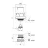 Кран термостатичний SD Forte 1/2"х3/4" для колектора SF012