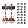 Комплект: SD Колектор с витратомірами 1"х12 SD235W12 + SD Євроконус 3/4'' 16 х 2мм SD346