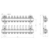Колектор Icma 1" 11 виходів, з витратомірами №K013