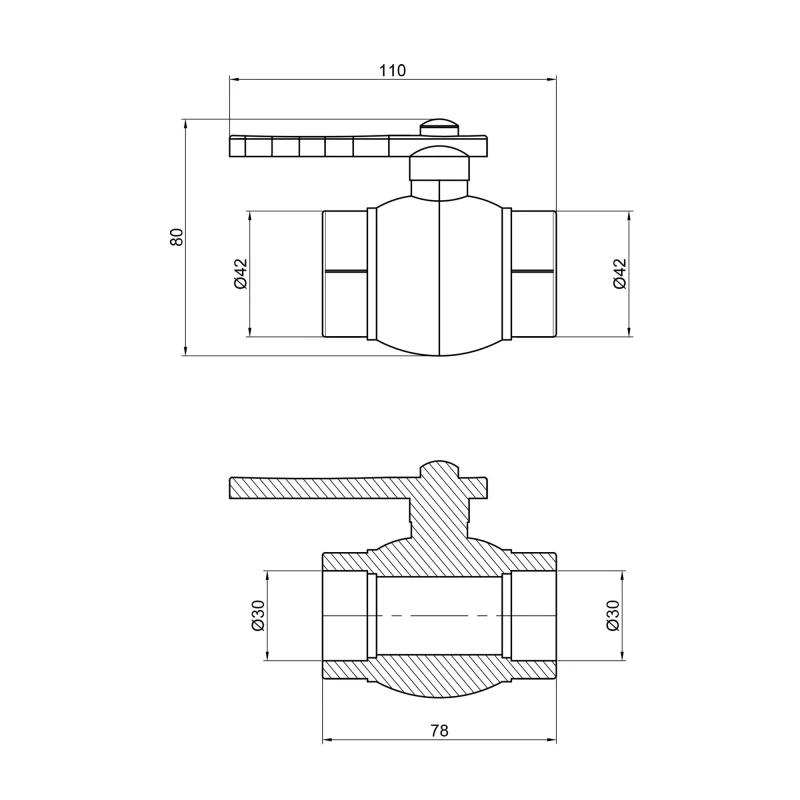 Кран шаровой PPR Alfa Plast 32