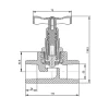 Кран PPR Blue Ocean вентильный 50