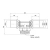 Трійник прес Icma 20х3/4"х20 ЗР №407