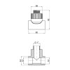 Трійник PPR Alfa Plast 32х1" ЗР