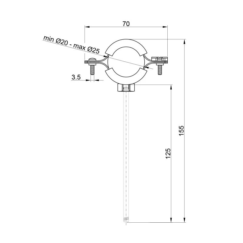 Хомут SD Plus 1/2" SD10015