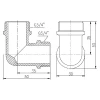 Уголок SD Forte 3/4" НН SF37320