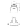 Трійник PPR Thermo Alliance 25х3/4"х25 ЗР