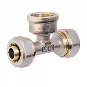 Трійник обтискний Valve 16х1/2"х16 ВР SV159161516