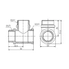 Тройник SD Forte 3/4" ВНН SF36520