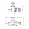 Кран кульовий радіаторний PPR Alfa Plast 25х3/4" прямий
