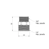 Ниппель Icma 3/8"х1/2" НР №1211