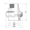 Згін "Американка" PPR Alfa Plast 32х1" ЗР