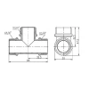 Тройник SD Forte 3/4" НН SF36720