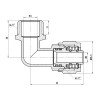 Уголок обтискний SD Forte 16х1/2" ЗР SF175W1615