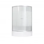 Набір Lidz душова кабіна Wieza SC80x80.SAT.MID.L висота 175 см + піддон KAPIELKA ST80x80x26 з панеллю