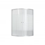 Душова кабіна Lidz Wieza SC80x80.SAT.MID.L, скло Linie 4 мм без піддона
