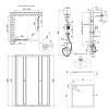 Готове рішення Qtap 3: Душ. кабіна квадратна, 90x90 + Піддон + Душ. панель