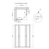 Душова кабіна Qtap Pisces CRM109-11SP5 90-105x90-105 см, скло Pear 5 мм без піддона