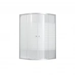 Душова кабіна Lidz Wieza SC80x80.SAT.HIGH.L, скло Linie 4 мм без піддона