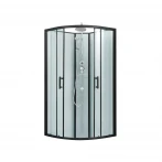 Душовий бокс Lidz Majatek SB90x90.BLA.LOW.TR, скло прозоре 5 мм без піддона