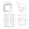 Набір Qtap душова кабіна Taurus CRM1011AC6 Clear 2020x1000x1000 мм + піддон Robin 301112 100x100x12 см з сифоном