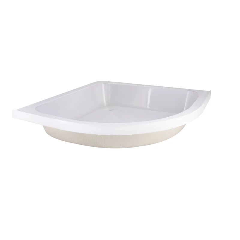 Lidz Latwa SC90x90.SAT.MID.FR Душевая кабина полукруглая, стекло Frost 4 мм + Lidz Душевой поддон KAPIELKA ST90x90x26, с панелью