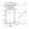 Теплоакумулятор Thermo Alliance TAI-10 2000 з теплообмінником 1,4 кв. м з ізоляцією 60 мм