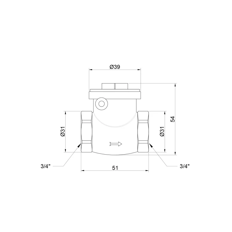 Запорный клапан Icma 3/4" №51