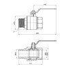 Кран кульовий SD Plus 2" ВЗ для води (важіль) SD605W50