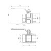 Кран кульовий Icma 1" 1/2 прямий №350