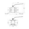 Кран кульовий SD Plus 4" ВР для води (важіль) SD600W100