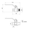 Кран кульовий SD Forte 1/2" ВЗ для води (ручка) SF605W15