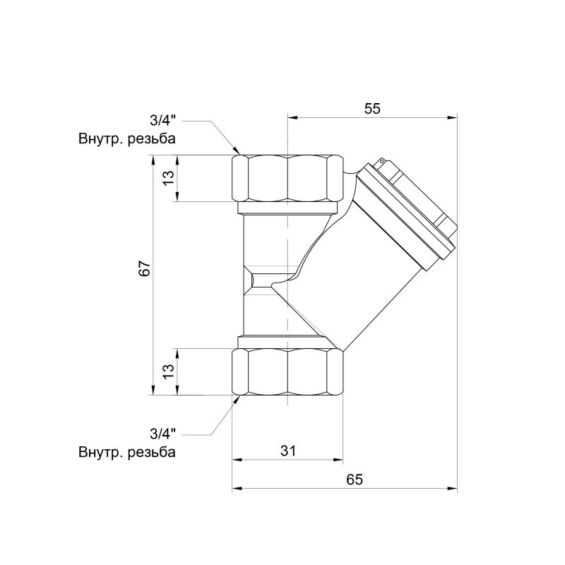 Фильтр SD Forte 3/4" для воды SF124W20