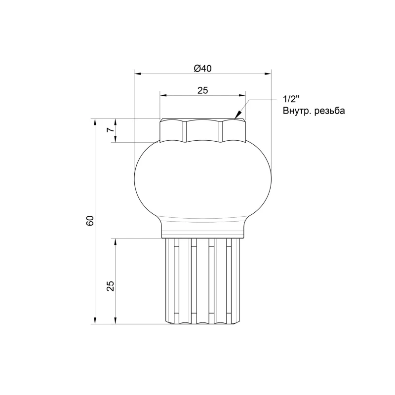 Донный клапан Icma 1/2" №49