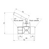 Кран Icma 1/2" ВР під манометр №151