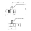 Кран кульовий SD Plus 1/2" ВЗ для води (важіль) SD605W15