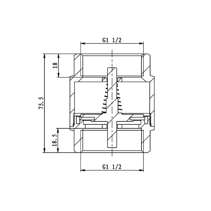 Зворотний клапан SD Forte 1" 1/2 SF240W40