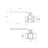 Кран кульовий Icma 1/2" прямий №350