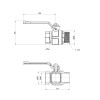 Кран кульовий Icma 1" 1/4 прямий №352