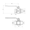 Кран кульовий Icma 3/4" прямий №350