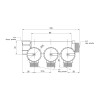 Колектор Icma 3/4" 3 виходи №227