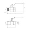 Кран кульовий SD Plus 1" 1/4 ВЗ для води (важіль) SD605W32