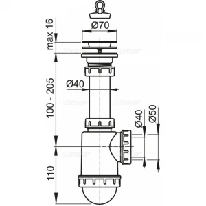 A441 Кухня 1 1/2*d70 нерж., без випуску {25}