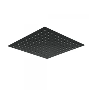 Воронка душевая потолочная WEZER WKY-21-BLACK 200x200 мм квадратная нержавеющая сталь черная