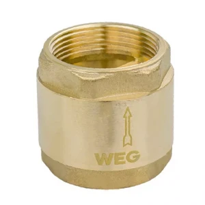 Клапан обратный WEG 1 1/4" с латунным штоком