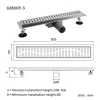 Трап для душа GAPPO G85007-3 70x500 мм нержавеющая сталь