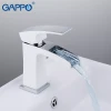 Смеситель для умывальника GAPPO G1007-30 белый/хром