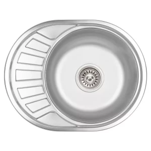 Кухонная мойка WEZER 5745(08) Satin 570x450x180 мм с сифоном